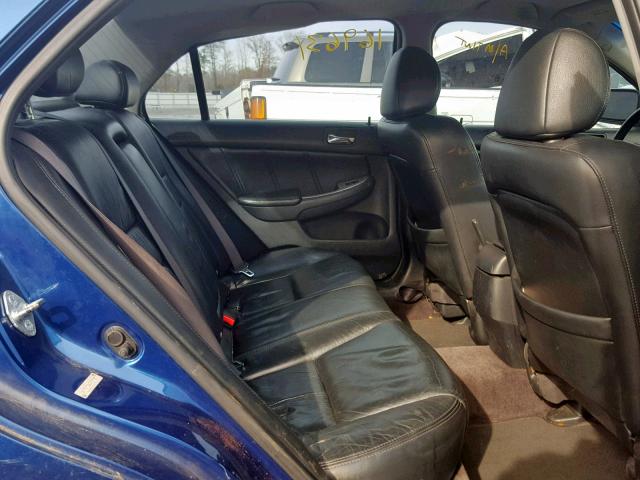 1HGCM66556A010499 - 2006 HONDA ACCORD EX BLUE photo 6