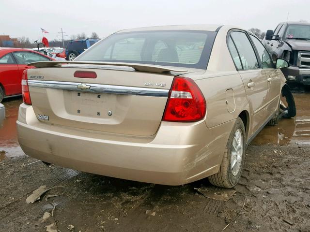 1G1ZT54885F310552 - 2005 CHEVROLET MALIBU LS 金色 照片 4