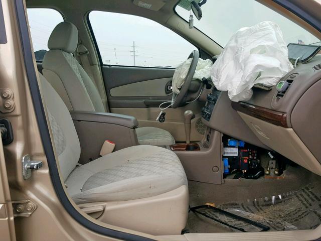 1G1ZT54885F310552 - 2005 CHEVROLET MALIBU LS 金色 照片 5