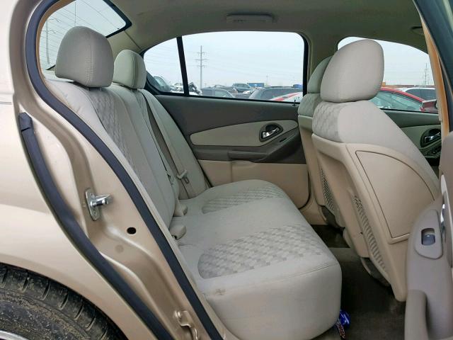 1G1ZT54885F310552 - 2005 CHEVROLET MALIBU LS 金色 照片 6