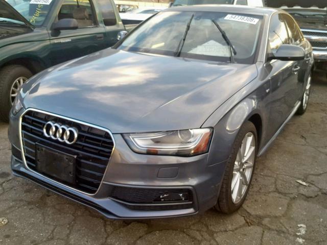 WAUEFAFL8FN021649 - 2015 AUDI A4 PREMIUM GRAY photo 2