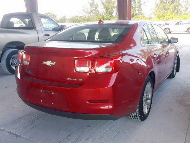 1G11D5RR7DF104181 - 2013 CHEVROLET MALIBU 1LT RED photo 4