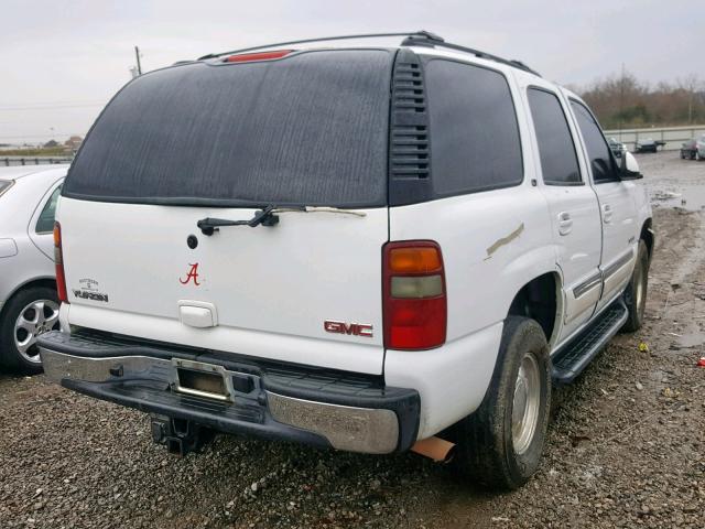 1GKEC13Z43J278626 - 2003 GMC YUKON WHITE photo 4