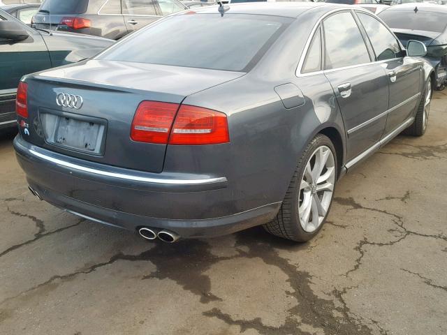 WAUPN94E28N006713 - 2008 AUDI S8 QUATTRO GRAY photo 4