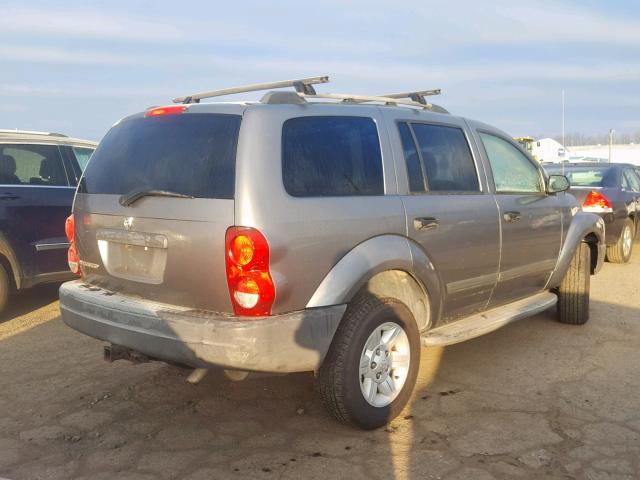 1D4HB38N75F596097 - 2005 DODGE DURANGO ST GRAY photo 4