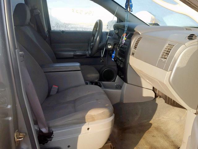 1D4HB38N75F596097 - 2005 DODGE DURANGO ST GRAY photo 5