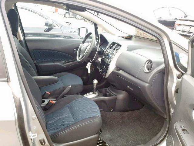 3N1CE2CP7FL374395 - 2015 NISSAN VERSA NOTE GRAY photo 5