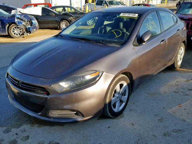 1C3CDFBB1FD406880 - 2015 DODGE DART SXT GRAY photo 2