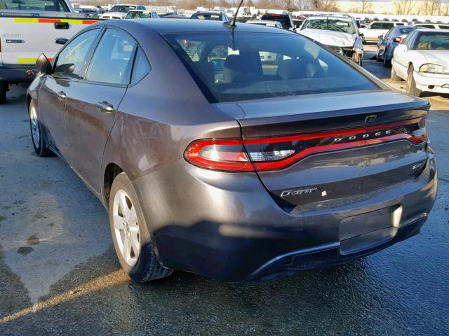 1C3CDFBB1FD406880 - 2015 DODGE DART SXT GRAY photo 3