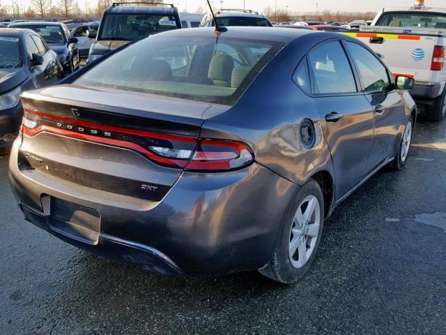 1C3CDFBB1FD406880 - 2015 DODGE DART SXT GRAY photo 4