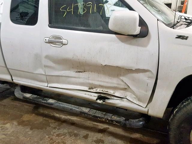 1GCKTCDE7A8127256 - 2010 CHEVROLET COLORADO L WHITE photo 9