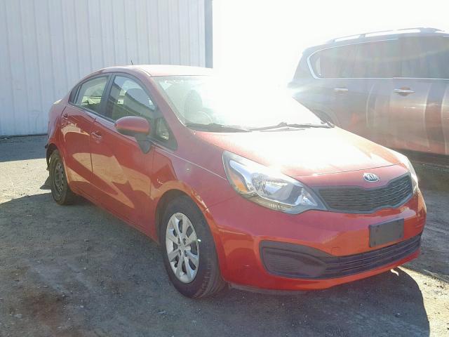 KNADM4A38D6309396 - 2013 KIA RIO LX RED photo 1