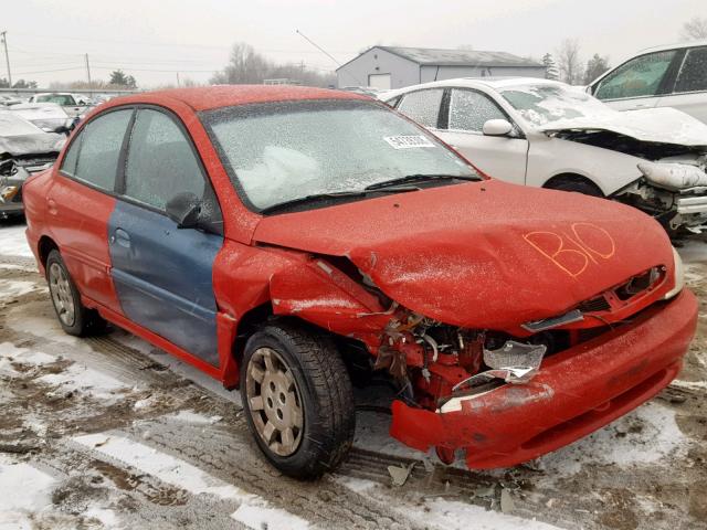 KNADC123426192509 - 2002 KIA RIO RED photo 1