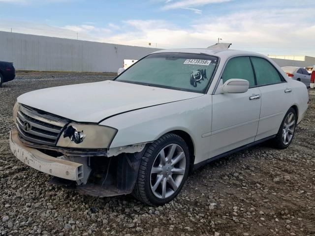 JNKAY41E73M001656 - 2003 INFINITI M45 WHITE photo 2