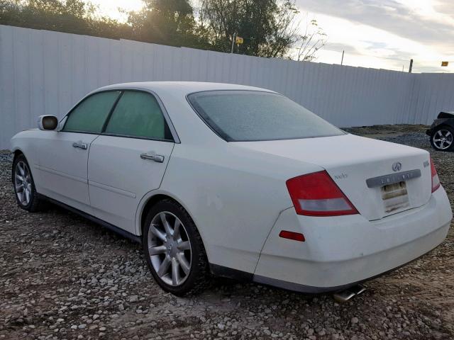 JNKAY41E73M001656 - 2003 INFINITI M45 WHITE photo 3