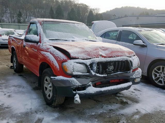 5TENL42N21Z844538 - 2001 TOYOTA TACOMA RED photo 1