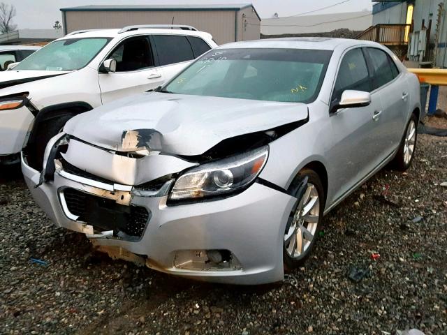 1G11H5SL5EF254785 - 2014 CHEVROLET MALIBU LTZ ვერცხლისფერი ფოტო 2