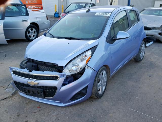 KL8CB6S95EC497048 - 2014 CHEVROLET SPARK LS PURPLE photo 2