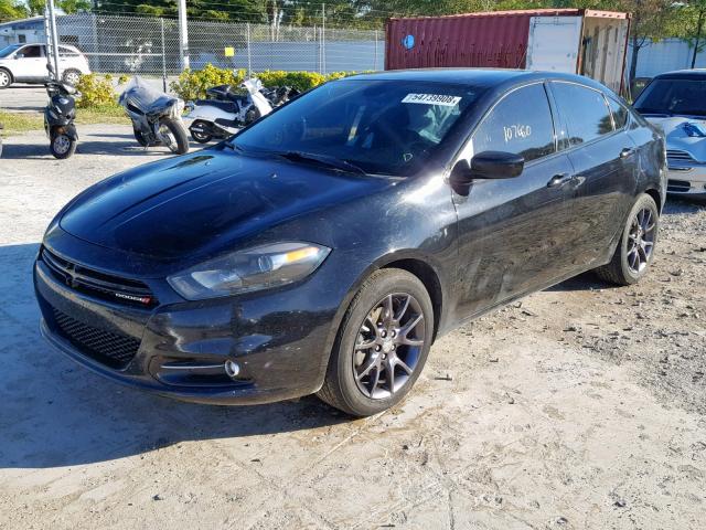 1C3CDFBB6GD729050 - 2016 DODGE DART SXT BLACK photo 2