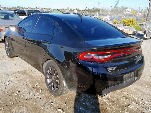 1C3CDFBB6GD729050 - 2016 DODGE DART SXT BLACK photo 3