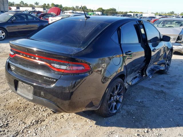 1C3CDFBB6GD729050 - 2016 DODGE DART SXT BLACK photo 4