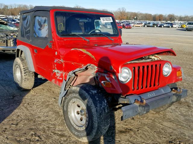 1J4FA39S94P757886 - 2004 JEEP WRANGLER X RED photo 1