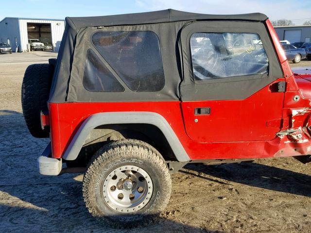 1J4FA39S94P757886 - 2004 JEEP WRANGLER X RED photo 10