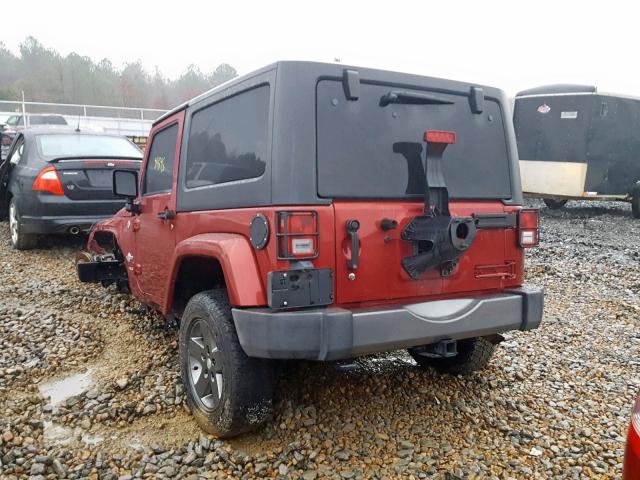 1C4AJWAG6CL289890 - 2012 JEEP WRANGLER S RED photo 3