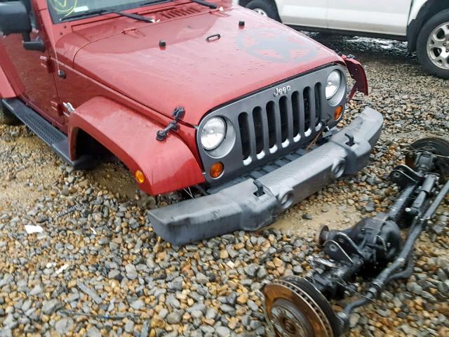 1C4AJWAG6CL289890 - 2012 JEEP WRANGLER S RED photo 9