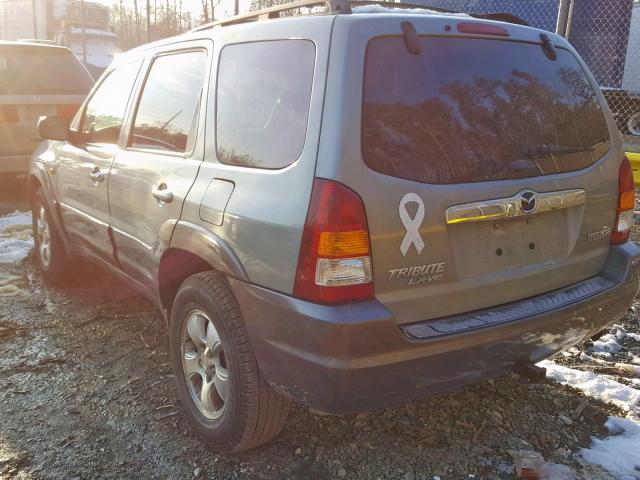 4F2CZ94103KM18559 - 2003 MAZDA TRIBUTE LX GREEN photo 3