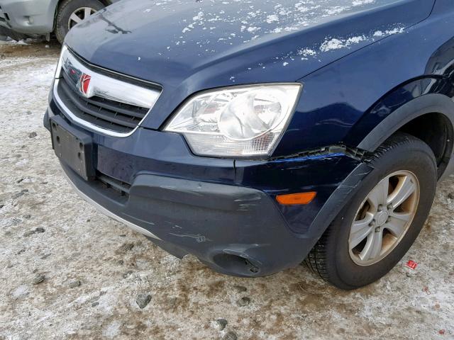 3GSCL33P19S625418 - 2009 SATURN VUE XE BLUE photo 9