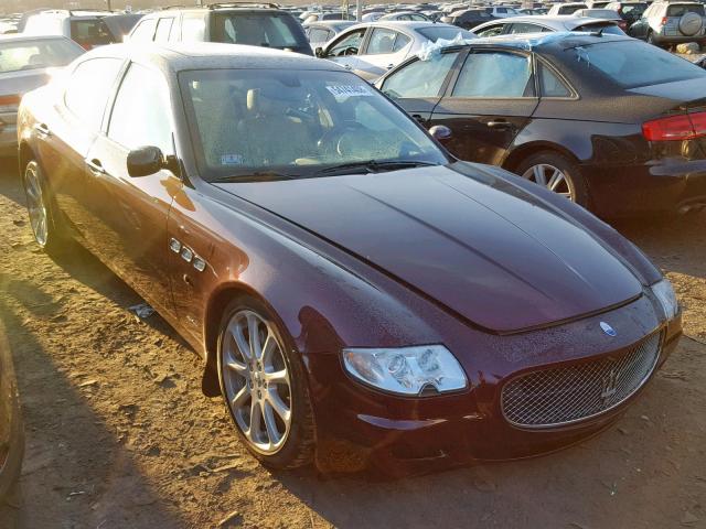 ZAMFE39A680034914 - 2008 MASERATI QUATTROPOR MAROON photo 1