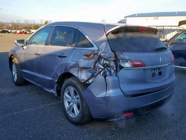 5J8TB4H50FL013211 - 2015 ACURA RDX TECHNO SILVER photo 3