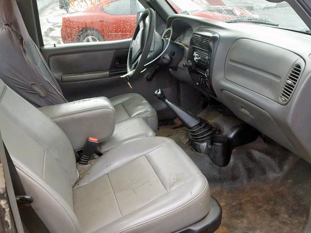 1FTYR10D27PA11083 - 2007 FORD RANGER GRAY photo 5