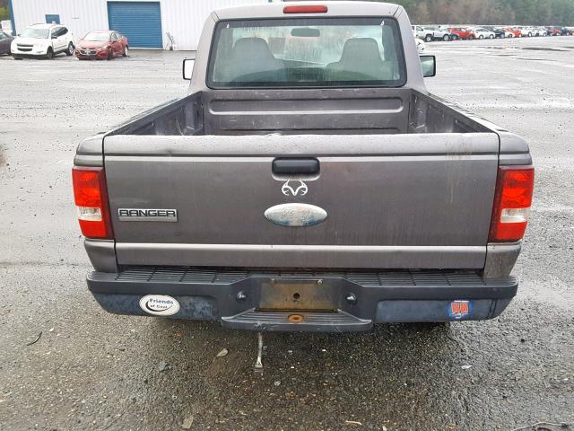 1FTYR10D27PA11083 - 2007 FORD RANGER GRAY photo 6