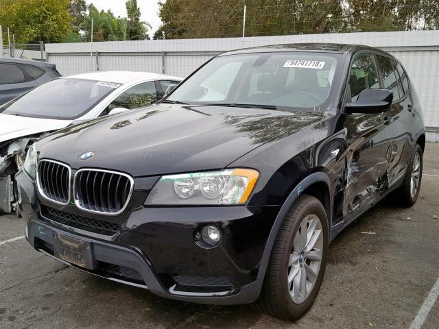 5UXWX9C5XD0A14609 - 2013 BMW X3 XDRIVE2 BLACK photo 2