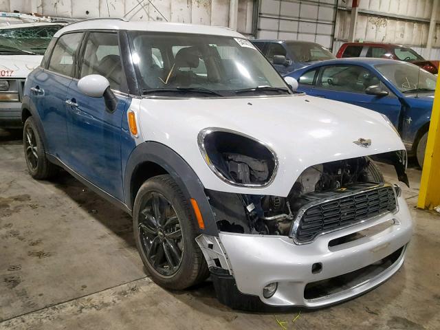 WMWZB3C53CWM30842 - 2012 MINI COOPER COU BLUE photo 1