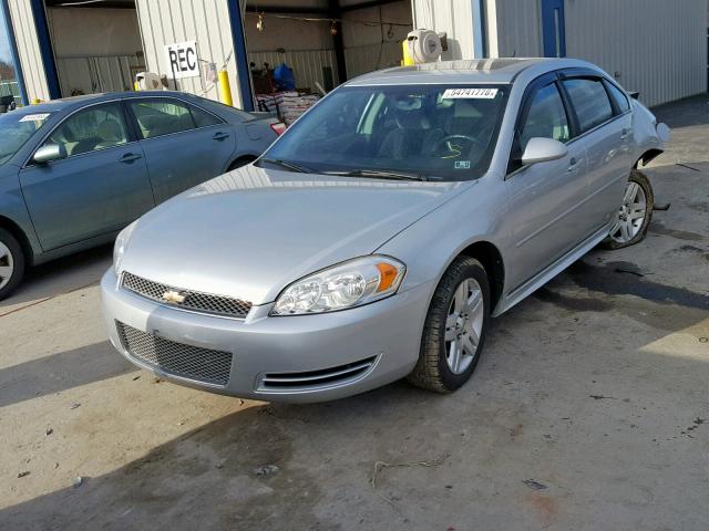 2G1WB5E38E1127765 - 2014 CHEVROLET IMPALA LIM SILVER photo 2