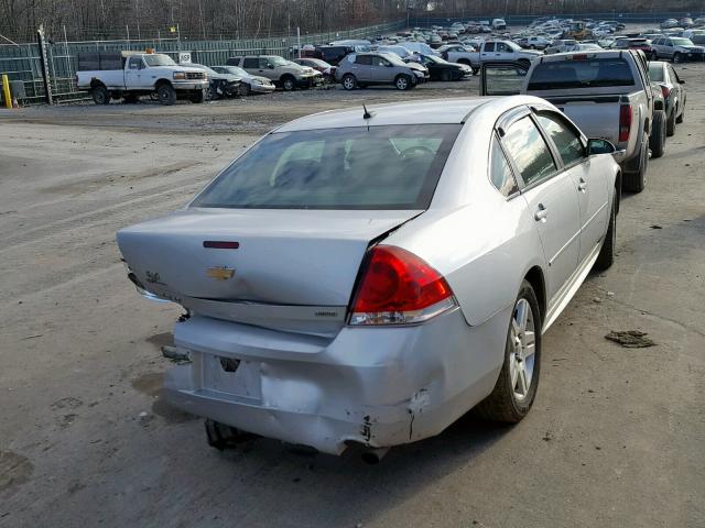 2G1WB5E38E1127765 - 2014 CHEVROLET IMPALA LIM SILVER photo 4