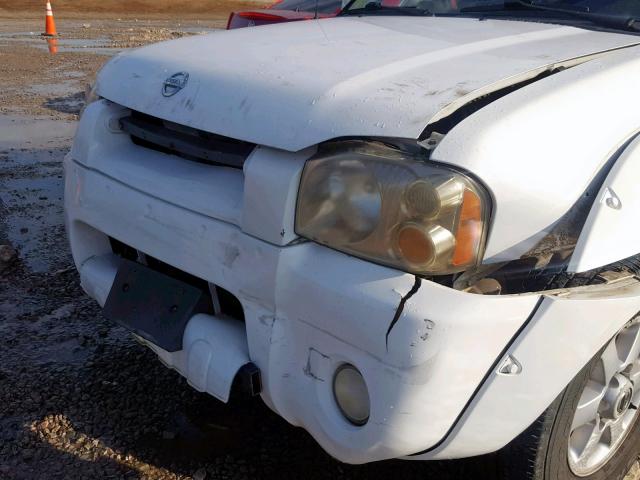 1N6ED27T53C410878 - 2003 NISSAN FRONTIER C WHITE photo 9