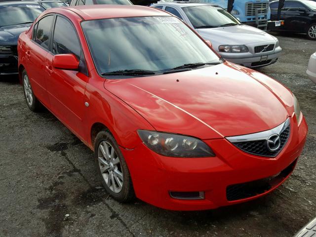 JM1BK12F081844801 - 2008 MAZDA 3 I RED photo 1