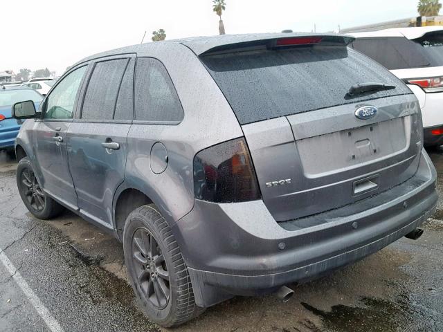 2FMDK3JCXABA72406 - 2010 FORD EDGE SEL GRAY photo 3