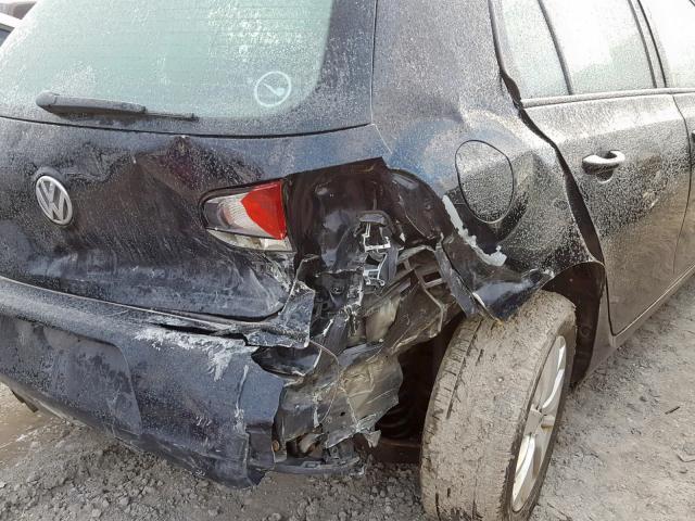 WVWDM7AJ4CW320008 - 2012 VOLKSWAGEN GOLF 黑色 照片 9