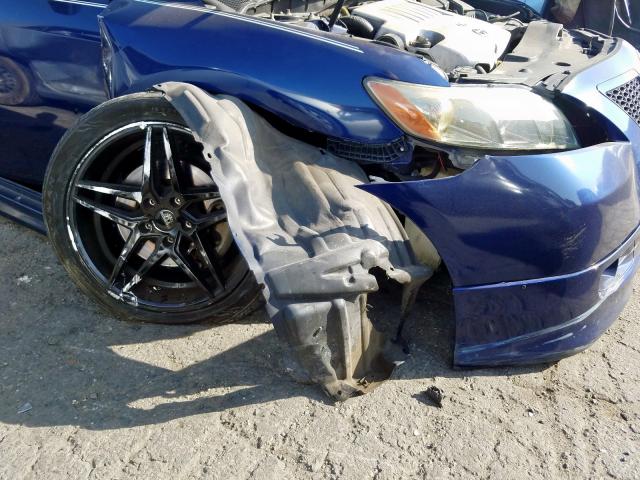 4T1BK46K77U051920 - 2007 TOYOTA CAMRY LE BLUE photo 9