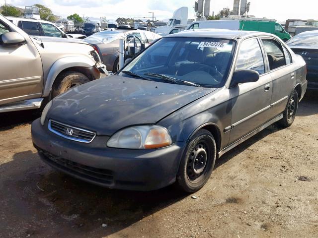 2HGEJ6520WH618716 - 1998 HONDA CIVIC DX TEAL photo 2