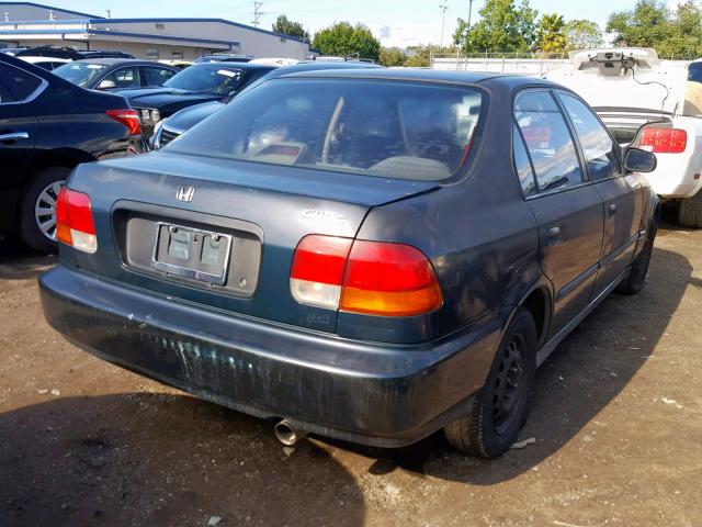 2HGEJ6520WH618716 - 1998 HONDA CIVIC DX TEAL photo 4