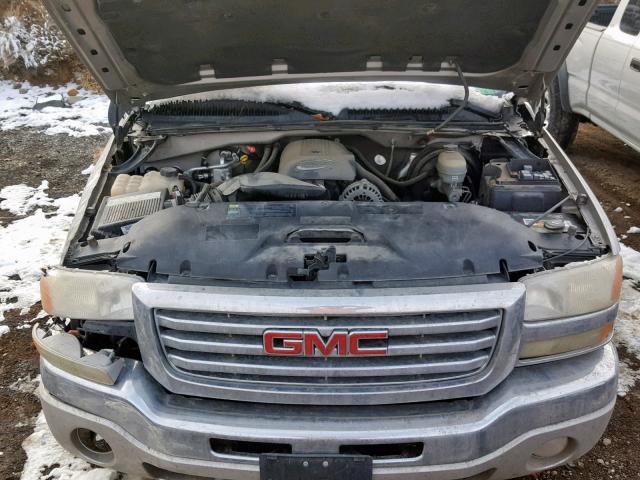 2GTEK13T461252567 - 2006 GMC NEW SIERRA SILVER photo 7