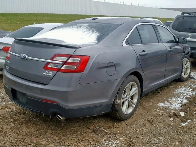 1FAHP2E85EG113228 - 2014 FORD TAURUS SEL GRAY photo 4