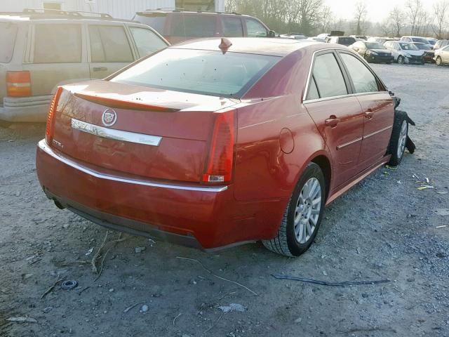 1G6DG5EY6B0122411 - 2011 CADILLAC CTS LUXURY RED photo 4