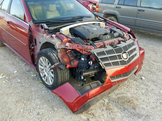 1G6DG5EY6B0122411 - 2011 CADILLAC CTS LUXURY RED photo 9